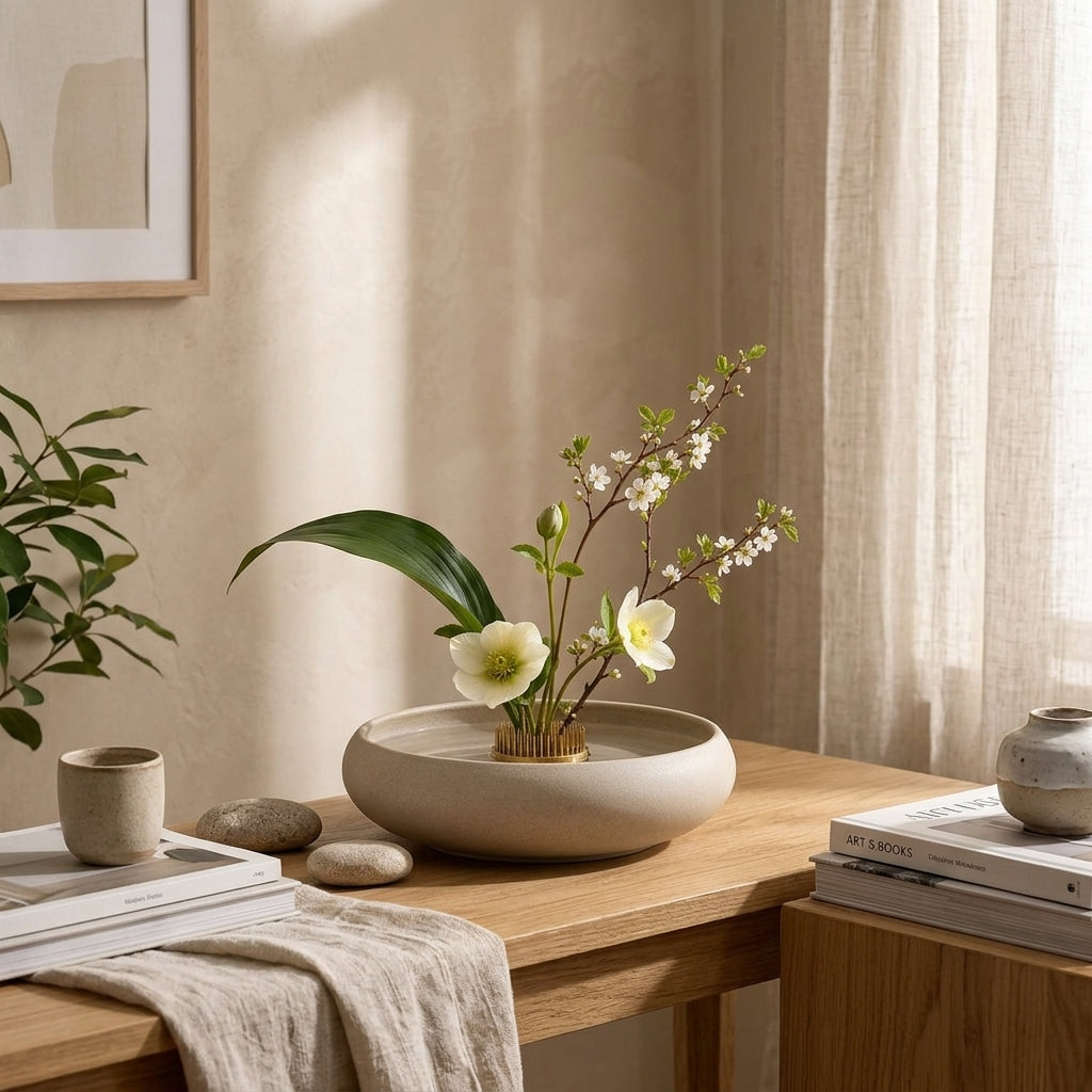 Serenity Ikebana Bowl & Pin Holder Set — product image 2