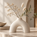 Arc Silhouette Ceramic Dried Flower Vase — product image 1