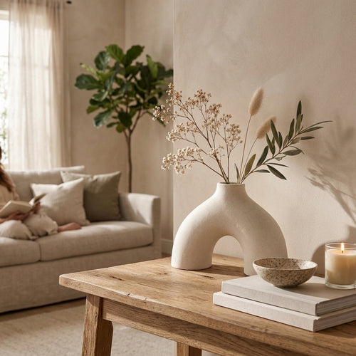 Arc Silhouette Ceramic Dried Flower Vase — product image 2