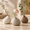 Pebble Ceramic Bud Vases – Set of 3 — product image 1